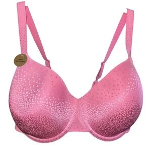 Wacoal Womens 40C Pink Padded Underwire Back Smoothing Bra‎ NWT